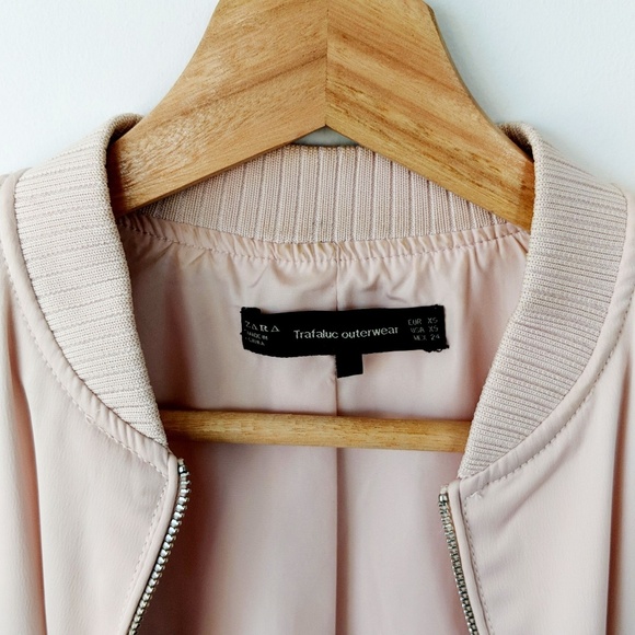 Zara Trafaluc Pink Bomber Jacket - Picture 2 of 4